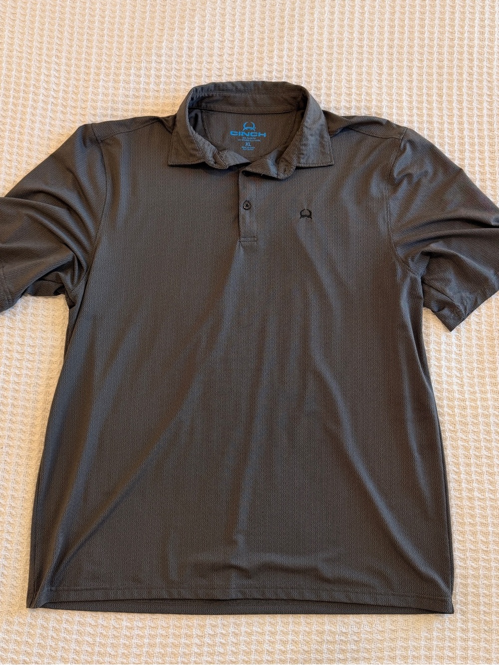 Cinch Men's Charcoal Performance Polo Shirt